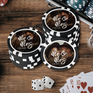 Erstellen Sie Ihr eigenes Foto-Hochzeits- Pokerchips