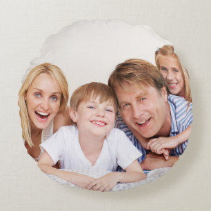 Erstellen Sie Ihr eigenes Foto individuell bedruck Rundes Kissen