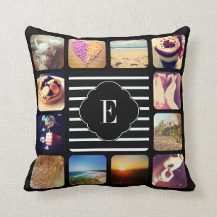 Erstellen Sie Ihr eigenes Foto Monogramm Kissen