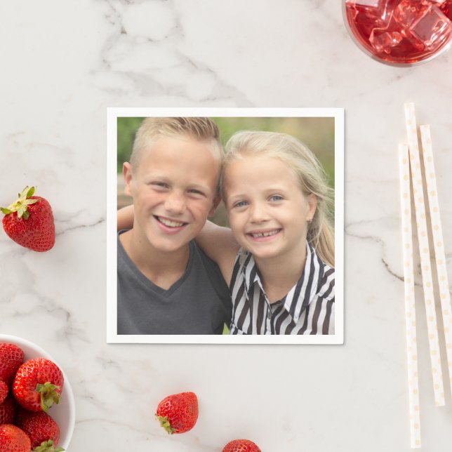 Erstellen Sie Ihr eigenes Foto Papier Napkins Serviette (Beispiel)