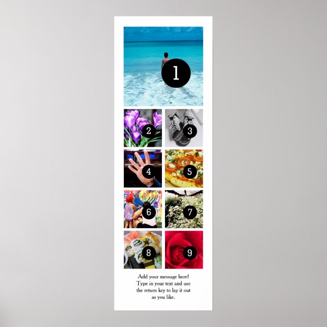 Erstellen Sie Ihr eigenes Foto Poster mit 9 Bilder (Vorne)