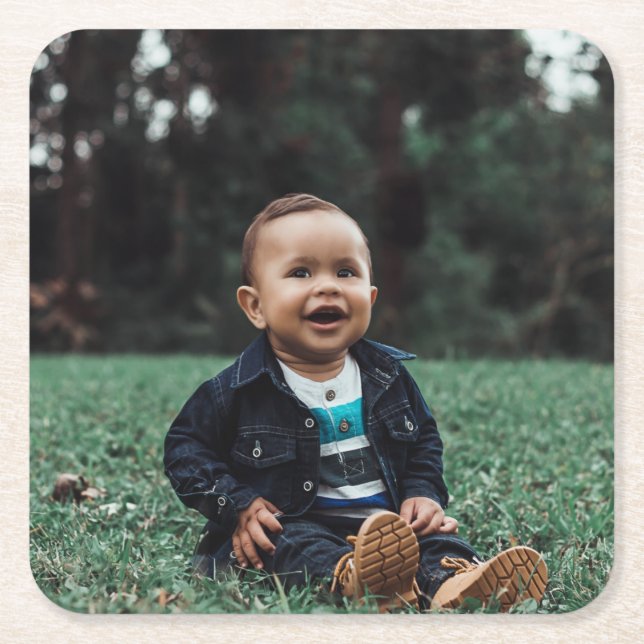 Erstellen Sie Ihr eigenes Foto Rechteckiger Pappuntersetzer (Vorderseite)