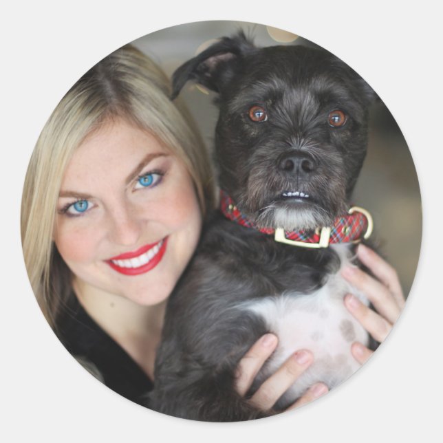 Erstellen Sie Ihr eigenes Foto Runder Aufkleber (Vorderseite)