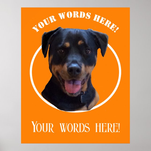 Erstellen Sie Ihr eigenes Foto und Text Poster (Vorne)