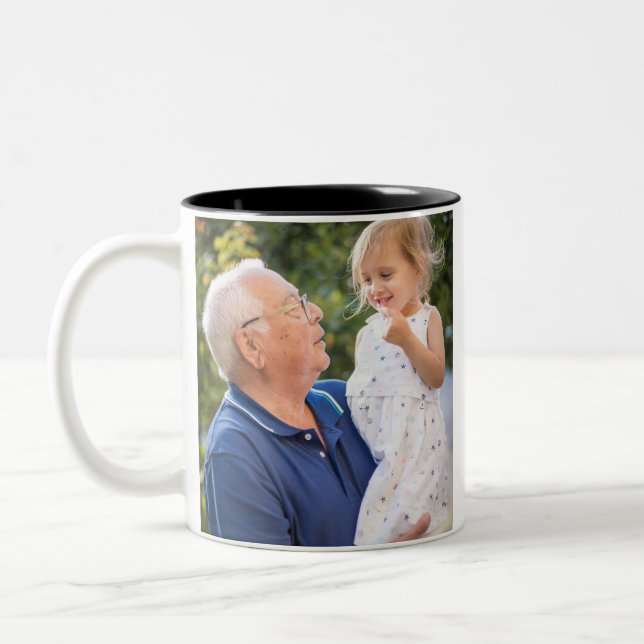 Erstellen Sie Ihr eigenes Foto Zweifarbige Tasse (Links)