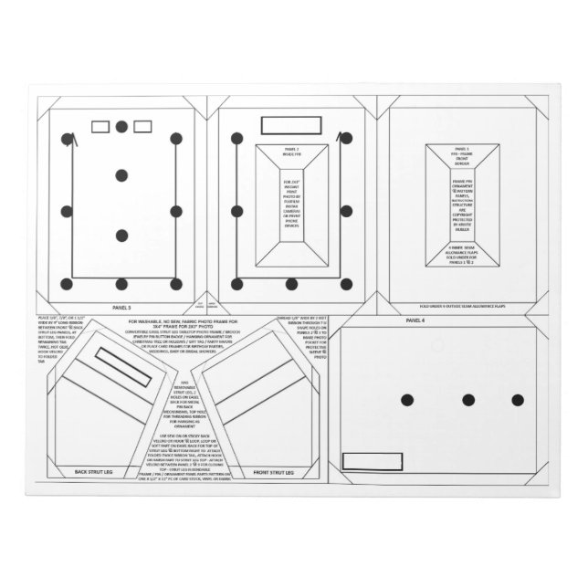 Erstellen Sie Ihr eigenes Frame Button für 2x3 Fot Notizblock (Vorderseite)