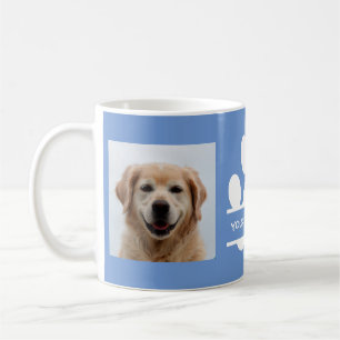 Erstellen Sie Ihr eigenes Funny Paw Print Dog Foto Kaffeetasse