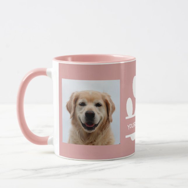 Erstellen Sie Ihr eigenes Funny Paw Print Dog Foto Tasse (Links)