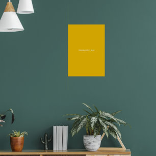 Erstellen Sie Ihr eigenes gelbes individuelles Des Poster