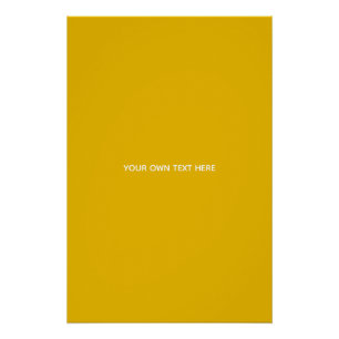 Erstellen Sie Ihr eigenes gelbes individuelles Des Poster