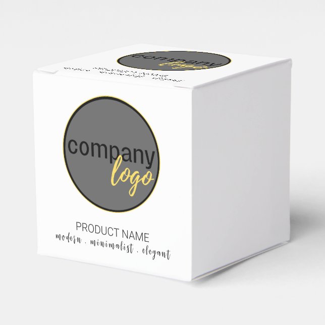 ERSTELLEN SIE IHR EIGENES GESCHÄFTSLOGO MODERNER W GESCHENKSCHACHTEL (Vorderseite)