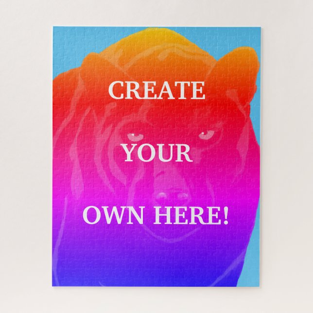 Erstellen Sie Ihr eigenes Geschenk Foto Jigsaw Puz Puzzle (Vertikal)