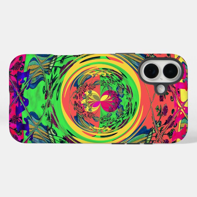 Erstellen Sie Ihr eigenes Girl-farbenes Blumendesi Case-Mate iPhone Hülle (Rückseite (Horizontal))