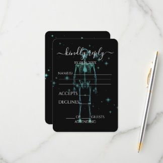 Erstellen Sie Ihr eigenes - glänzendes X-Ray Skele RSVP Karte