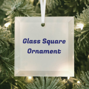 Erstellen Sie Ihr eigenes Glas-Quadrat-Ornament Ornament Aus Glas
