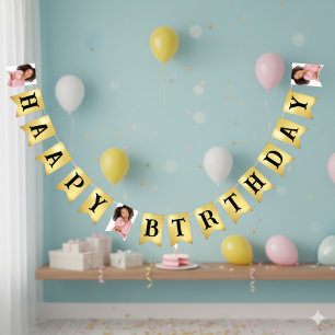 Erstellen Sie Ihr eigenes Glück zum Geburtstag für Wimpelkette