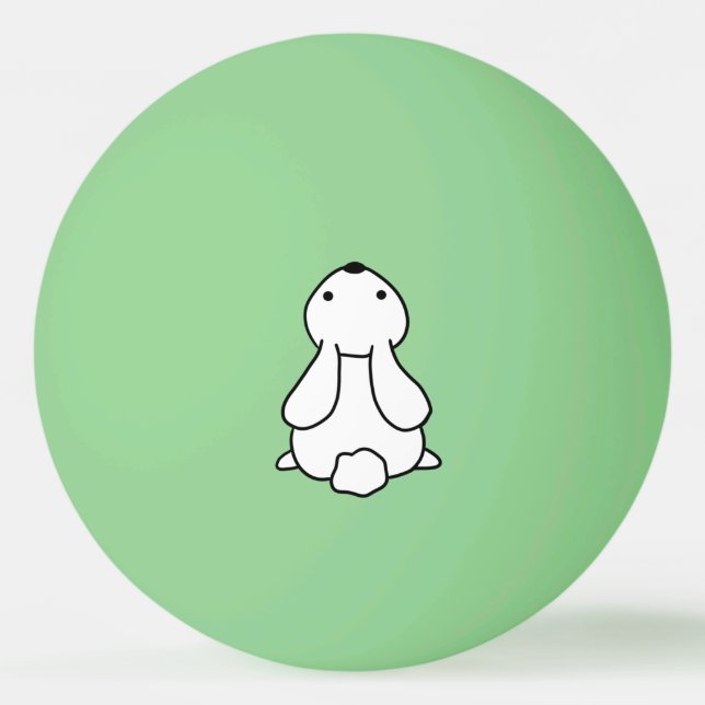 Erstellen Sie Ihr eigenes Glühen im dunkelgrünen K Tischtennisball (Vorderseite)