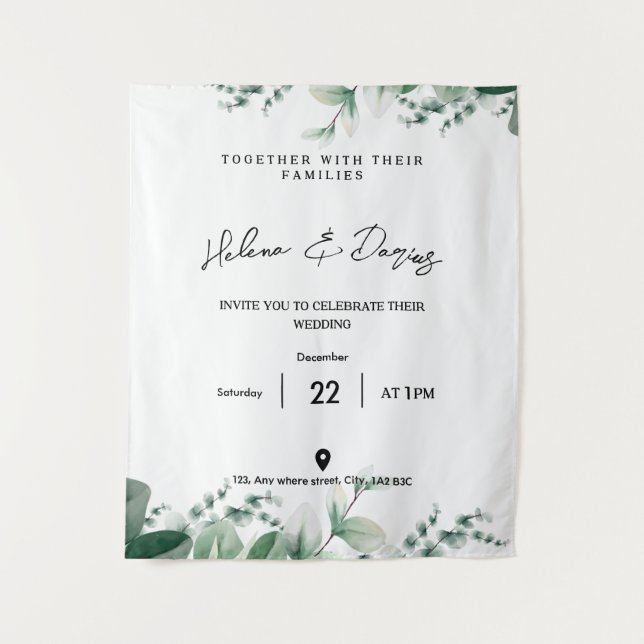 Erstellen Sie Ihr eigenes Go Green Wandteppich (Vorderseite)