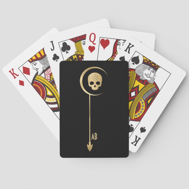 Erstellen Sie Ihr eigenes Gold Arcane Death Tarot Spielkarten (Rückseite)