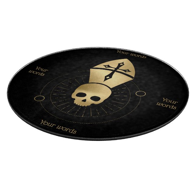 Erstellen Sie Ihr eigenes Gold Arcane Hierophant T Schneidebrett (Ecke)