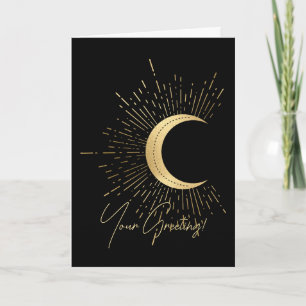 Erstellen Sie Ihr eigenes Gold Arcanon Moon Tarot Feiertagskarte