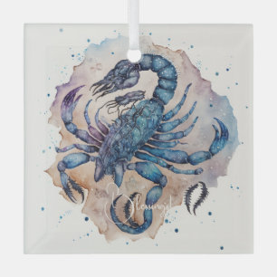 Erstellen Sie Ihr eigenes Gold & Blue Mystical Sco Ornament Aus Glas