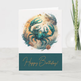 Erstellen Sie Ihr eigenes Gold und Ihr Aquamarines Feiertagskarte