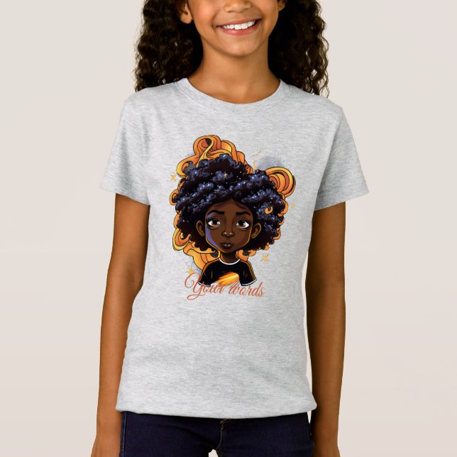 Erstellen Sie Ihr eigenes Golden Black Girl T-Shirt (Vorderseite)