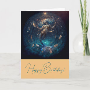 Erstellen Sie Ihr eigenes Golden Mermaid Paradies Feiertagskarte