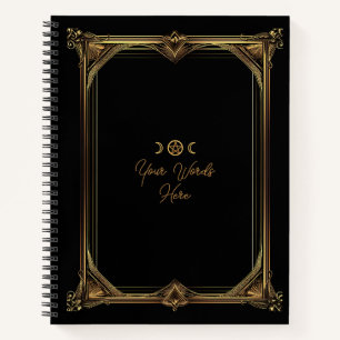 Erstellen Sie Ihr eigenes goldenes Art Nouveau Sch Notizbuch