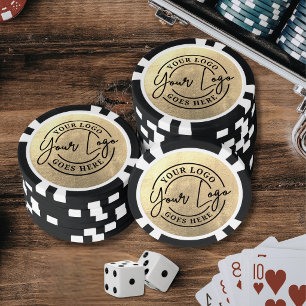 Erstellen Sie Ihr eigenes goldenes Logo Pokerchips