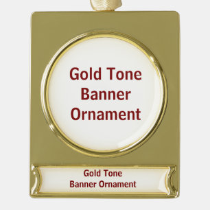 Erstellen Sie Ihr eigenes goldfarbenes Banner-Orna Banner-Ornament Gold