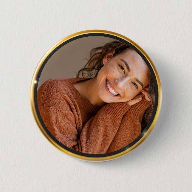 Erstellen Sie Ihr eigenes Goldrahmen-Foto Button (Vorderseite)