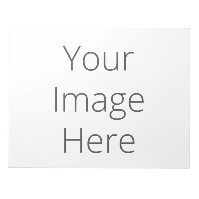 Erstellen Sie Ihr eigenes großes 11" x 8,5" Notepa Notizblock (Vorderseite)