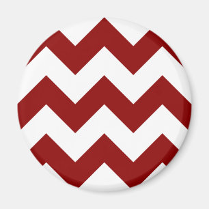 Erstellen Sie Ihr eigenes großes dunkles Red Zigza Magnet