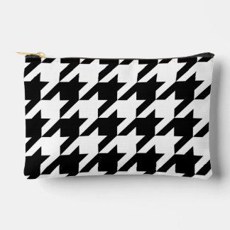 Erstellen Sie Ihr eigenes großes Houndstooth-Muste Zubehörtasche