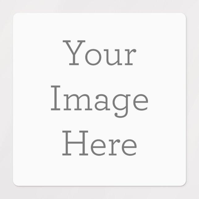 Groß Quadrat Klebend / Wasserfest Etikett (Design 1)