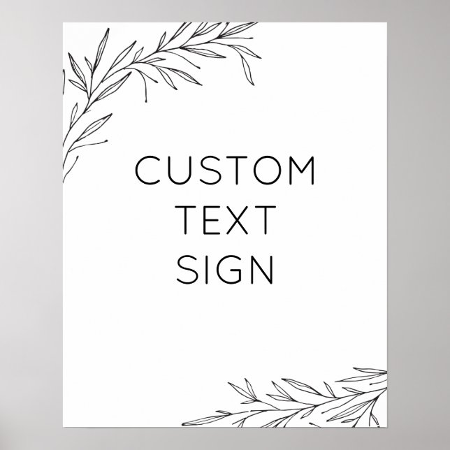 Erstellen Sie Ihr eigenes Hand gezeichnetes Zweigp Poster (Vorne)