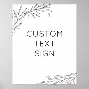 Erstellen Sie Ihr eigenes handgezeichnetes Zweigpo Poster