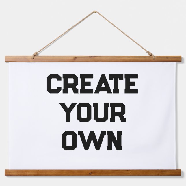 Erstellen Sie Ihr eigenes Hängeband Wandteppich Mit Holzrahmen (Vorne)