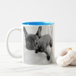 Erstellen Sie Ihr eigenes Haustierfoto Schwarz u Zweifarbige Tasse