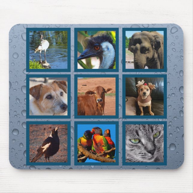 Erstellen Sie Ihr eigenes Heimtiermousepad - blau Mousepad (Vorne)