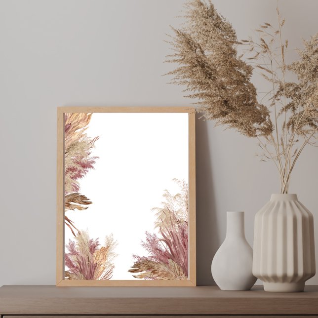 Erstellen Sie Ihr eigenes Heimwerk Boho Pampas Gra Poster (Von Creator hochgeladen)