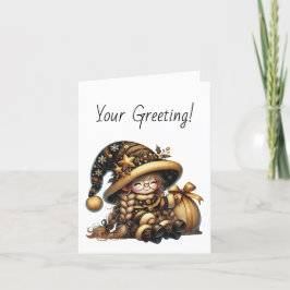 Erstellen Sie Ihr eigenes Heiteres Magisches Weihn Feiertagskarte