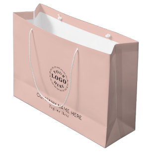 Erstellen Sie Ihr eigenes helles Pink. Große Geschenktüte