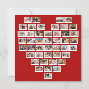 Erstellen Sie Ihr eigenes Herz-Collage mit 44 Foto Karte