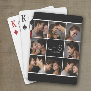 Erstellen Sie Ihr eigenes Hochzeitfoto Collage Mon Spielkarten