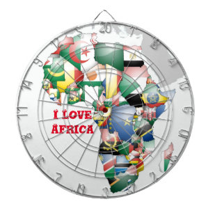 Erstellen Sie Ihr eigenes i Liebe Afrika Dartboard Dartscheibe