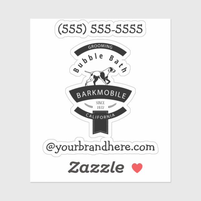 Erstellen Sie Ihr eigenes Individuelle Name-Hundel Aufkleber (Blatt)