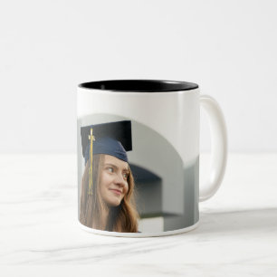 Erstellen Sie Ihr eigenes individuelles Abschlussf Zweifarbige Tasse